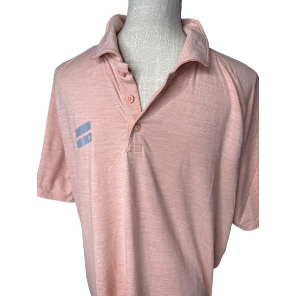 Hurley Mens Peach Polo Shirt Size L - Picture 2 of 8